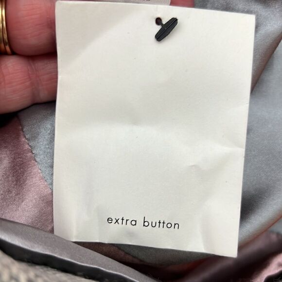 Calvin Klein Gray wool double breasted coat size 2 NWOT - Picture 12 of 13